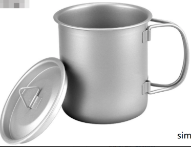 Titanium Folding Cup for Camping and Travel