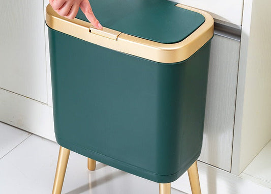 Modern Nordic Style High Foot Trash Can