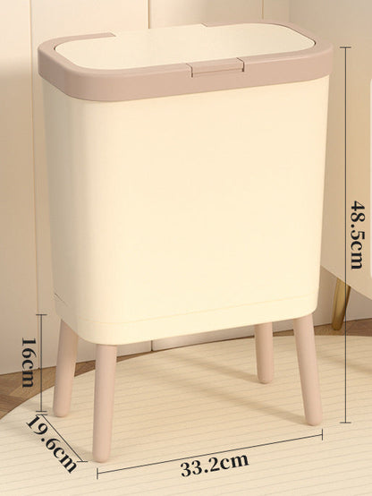Modern Nordic Style High Foot Trash Can