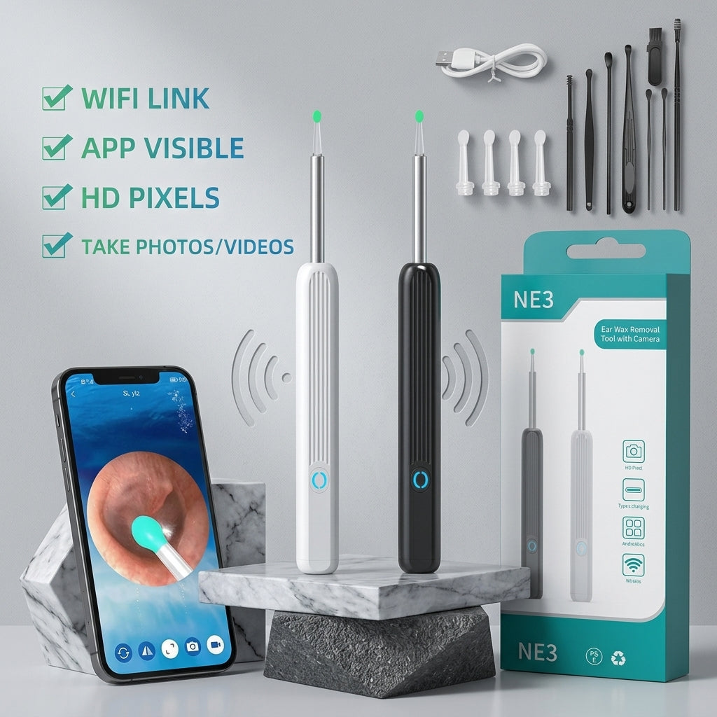 Visual Ear Cleaning Scoop | HD Wireless